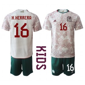 Baby Fußballbekleidung Mexiko Hector Herrera #16 Auswärtstrikot WM 2022 Kurzarm (+ kurze hosen)